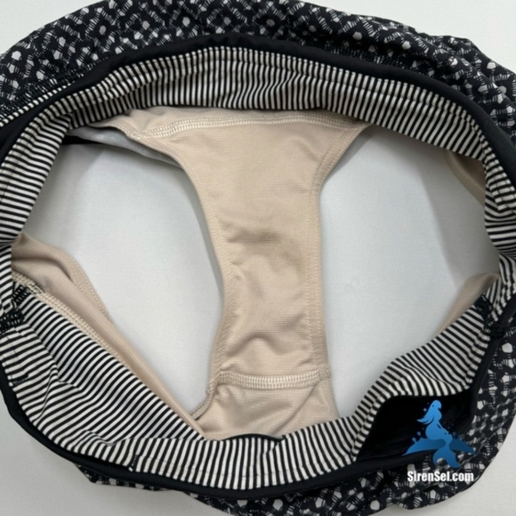 1047 lululemon Run: Speed Short - Size 4 - Black/White Dottie Eyelet Pattern - Picture 13 of 15